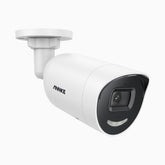 C800X - 4K PoE Überwachungskamera außen, 1/1.8'' BSI Sensor, f/1.6 Aperture (0.003 Lux), alarmierung mit sirene und blitzlicht, zwei-wege-audio, personen- und fahrzeugerkennung, perimeterschutz, funktioniert mit alexa, Vollmetallgehäuse